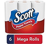Scott Paper Towels Choose A Sheet Mega Rolls - 6 Roll