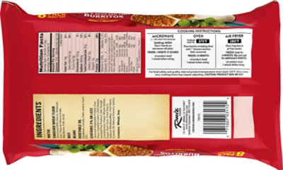 El Monterey Beef & Bean Red Chili Burritos Family Size 8 Count - 32 Oz - Image 7