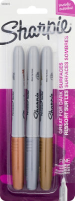 Sharpie Permanent Marker Fine Metallic Assorted - 3 Count - Image 2