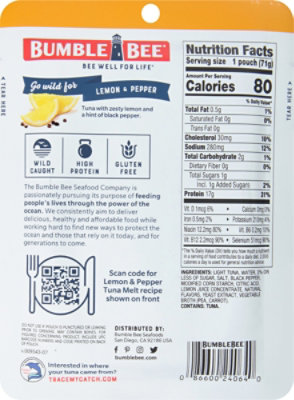 Bumble Bee Tuna Seasoned Lemon & Pepper - 2.5 Oz - Image 5