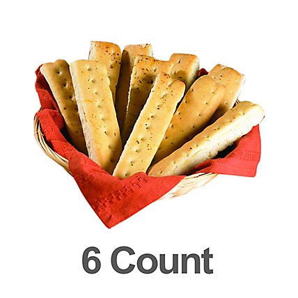 Bakery Breadsticks 10 Inch Garlic - 6 Count - Image 1