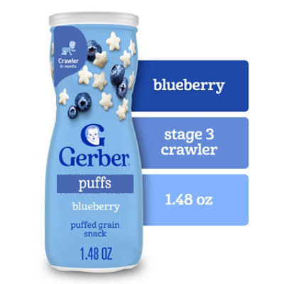 Gerber Graduates Puffs Blueberry - 1.48 Oz