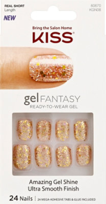 Kiss Gel Fantasy Nails Faux Real - Each - Image 2