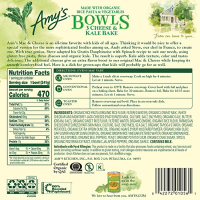 Amy's Three Cheese Kale Bake Bowl - 8.5 Oz - Image 6