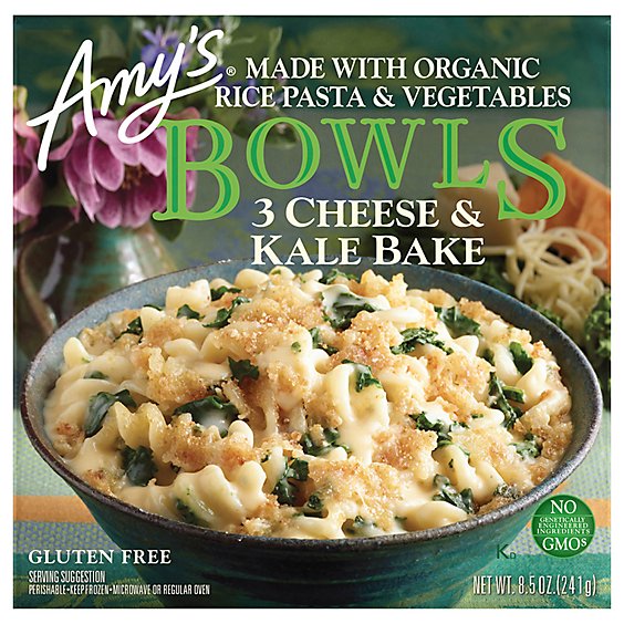 Amys Bowls 3 Cheese & Kale Bake - 8.5 Oz