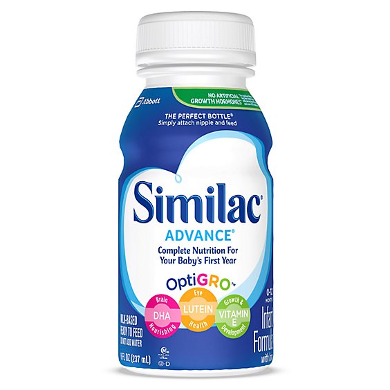 Similac Advance Infant Formula with Iron Ready To Feed - 6-8 Fl. Oz.