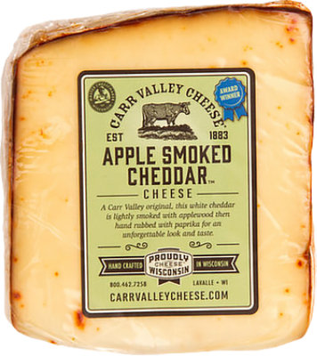Carr Valley Cheddar Cheese White Applewood - Image 1