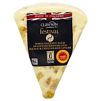 Long Clawson Stilton Cheese With Mango & Ginger 2.5 Lb - Image 1