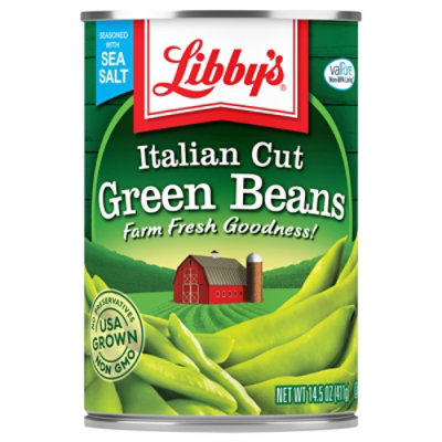 Libbys Green Beans Cut Italian - 14.5 Oz - Image 2