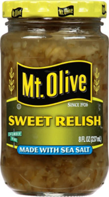 Mt. Olive Relish Sweet Made with Sea Salt - 8 Fl. Oz.