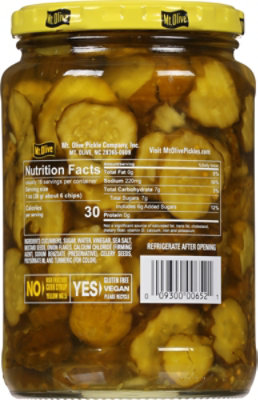 Mt. Olive Pickles Chips Bread & Butter Chips Old-Fashioned Sweet Made with Sea Salt - 24 Fl. Oz. - Image 5