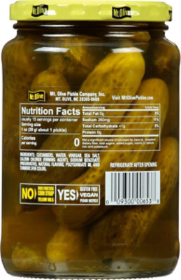 Mt. Olive Pickles Kosher Baby Dills Made with Sea Salt - 24 Fl. Oz. - Image 6