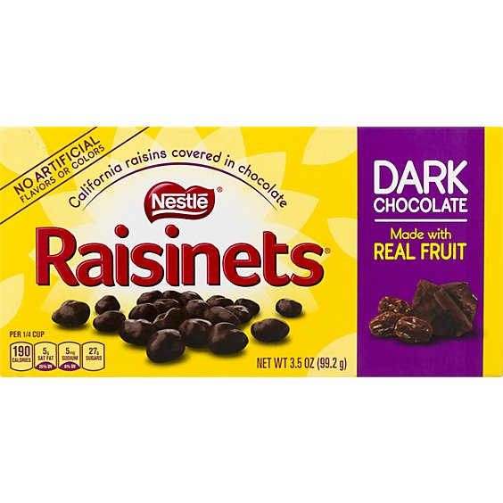 Nestle Raisinets Raisins California Nestle Dark Chocolate - 3.5 Oz