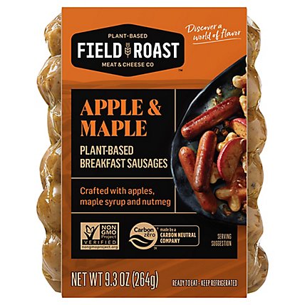 Field Roast Sausage Breakfast Apple Maple - 9.31 Oz - Image 2