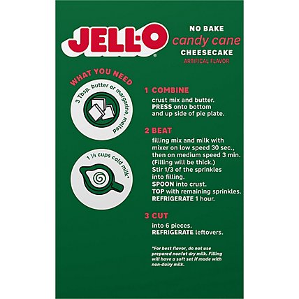 JELL-O No Bake Dessert Mix Candy Cane - 10.4 Oz - Image 6