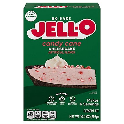 JELL-O No Bake Dessert Mix Candy Cane - 10.4 Oz - Image 2