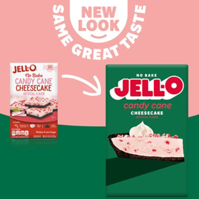 Jell-O No Bake Candy Cane Cheesecake Artificially Flavored Dessert Kit with Candy Cane Sprinkles - 10.4 Oz - Image 3