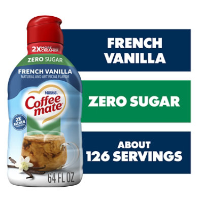 Coffee mate Zero Sugar French Vanilla Liquid Coffee Creamer - 64 Fl. Oz. - Image 1