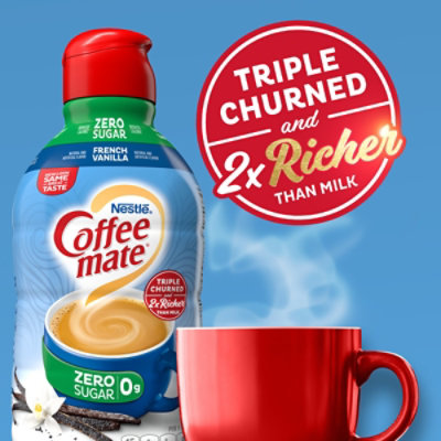 Coffee mate Zero Sugar French Vanilla Liquid Coffee Creamer - 64 Fl. Oz. - Image 6