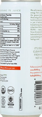 Runa Organic Clean Energy Drink Bloody Orange - 12 Fl. Oz. - Image 3