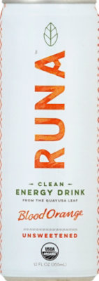 Runa Organic Clean Energy Drink Bloody Orange - 12 Fl. Oz. - Image 2