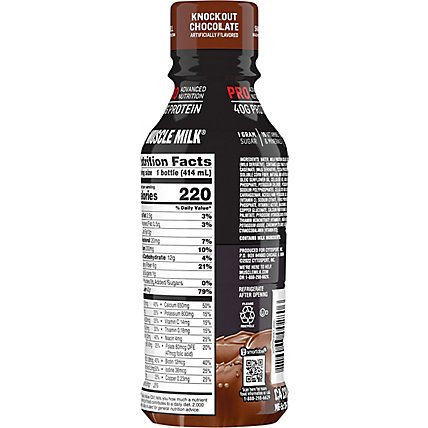 MUSCLE MILK Pro Series Protein Shake Knockout Chocolate - 14 Fl. Oz. - Image 6