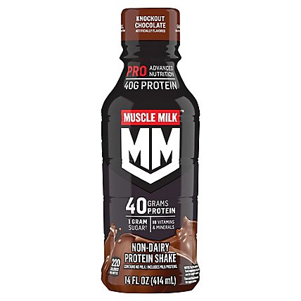 MUSCLE MILK Pro Series Protein Shake Knockout Chocolate - 14 Fl. Oz. - Image 2