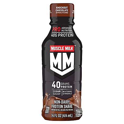 MUSCLE MILK Pro Series Protein Shake Knockout Chocolate - 14 Fl. Oz.