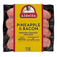 Aidells Smoked Chicken Sausage Links Pineapple & Bacon 4 Count - 12 Oz - Image 2