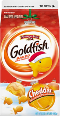 Pepperidge Farm Goldfish Crackers Baked Snack Cheddar - 30 Oz - Image 6