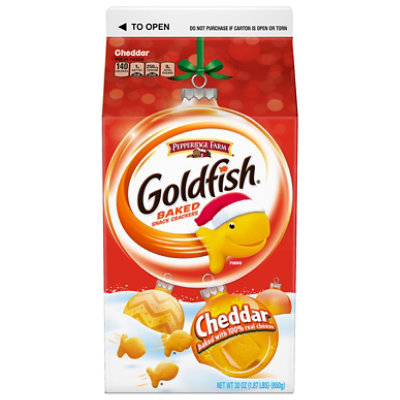 Pepperidge Farm Goldfish Crackers Baked Snack Cheddar - 30 Oz - Image 2