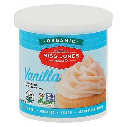 Miss Jones Baking Co Organic Frosting Vanilla - 11.29 Oz - Image 2