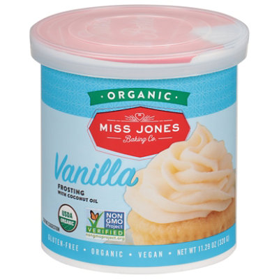 Miss Jones Baking Co Organic Frosting Vanilla - 11.29 Oz - Image 1