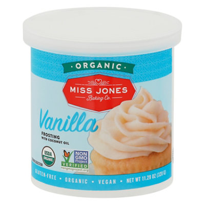 Miss Jones Baking Co Organic Frosting Vanilla - 11.29 Oz