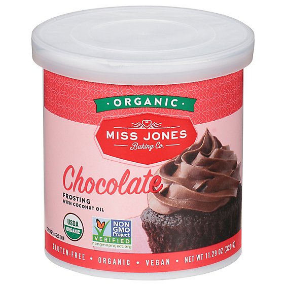 Miss Jones Baking Co Organic Frosting Chocolate - 11.29 Oz