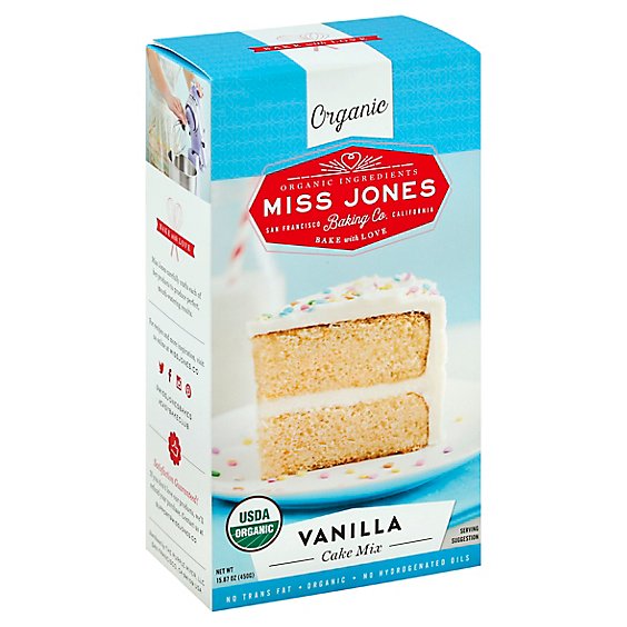 Miss Jones Baking Co Organic Cake Mix Vanilla - 15.87 Oz