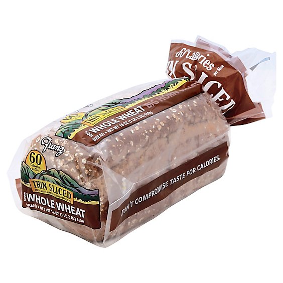 Franz Bread Big Horn 100% Wheat Thin Slice - 18 Oz