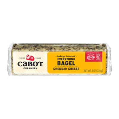 Cabot Creamery Cheese Cheddar Everything Bagel - 8 Oz - Image 1