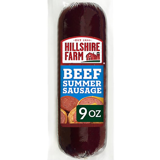 Hillshire Farm Hardwood Smoked Beef Summer Sausage - 9 Oz