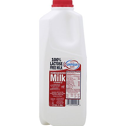 Umpqua Milk Lactose Free - Half Gallon - Image 1