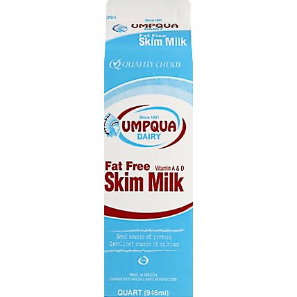 Umpqua Milk Fat Free - Quart - Image 1