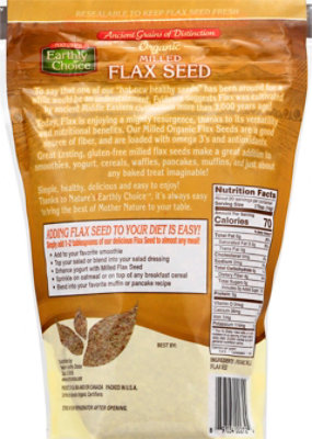 Natures Earthly Choice Flax Seed Milled Organic - 10 Oz - Image 6