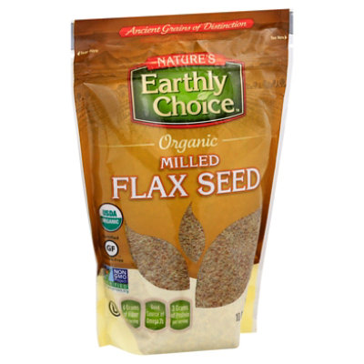 Natures Earthly Choice Flax Seed Milled Organic - 10 Oz - Image 1