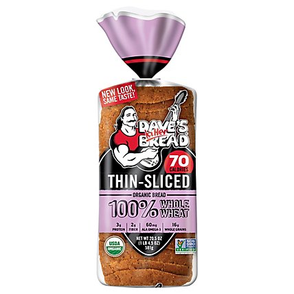 Daves Killer Bread Organic Thin Sliced 100% Whole Wheat - 20.5 - Image 2