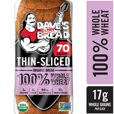 Daves Killer Bread Organic Thin Sliced 100% Whole Wheat - 20.5 - Image 2