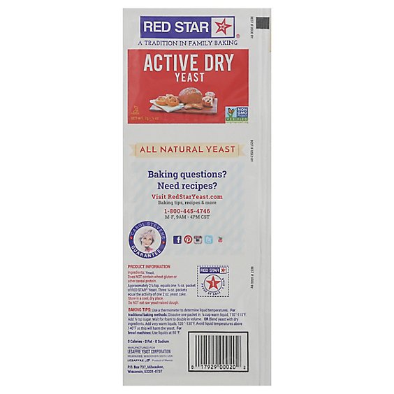 Red Star Yeast Active Dry Original - 0.25 Oz