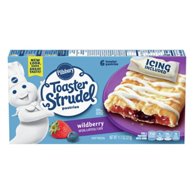 Pillsbury Toaster Strudel Pastries Wildberry 6 Count - 11.7 Oz