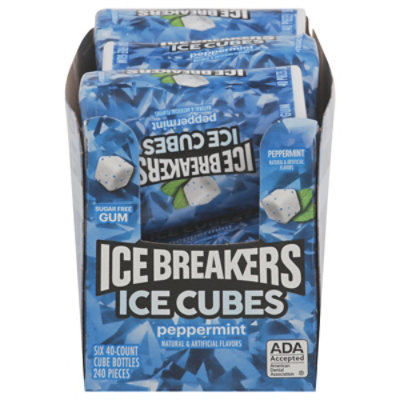 Ice Breakers Gum Ice Cubes Peppermint Sugar Free - 6-40 Pieces