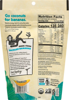 Barnana Banana Bites Organic Chewy Coconut - 3.5 Oz - Image 6
