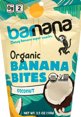 Barnana Banana Bites Organic Chewy Coconut - 3.5 Oz - Image 2